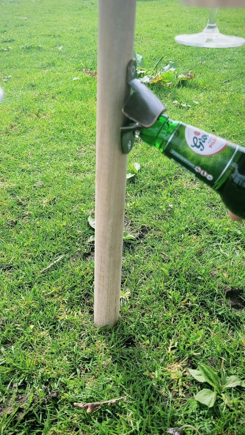 Picknick plank met meerkleuren lamp